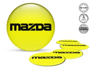 Mazda Silikonsticker Design Upgrade für Radplaketten